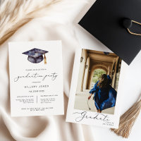 Modern Minimalist Graduation Calligraphy 