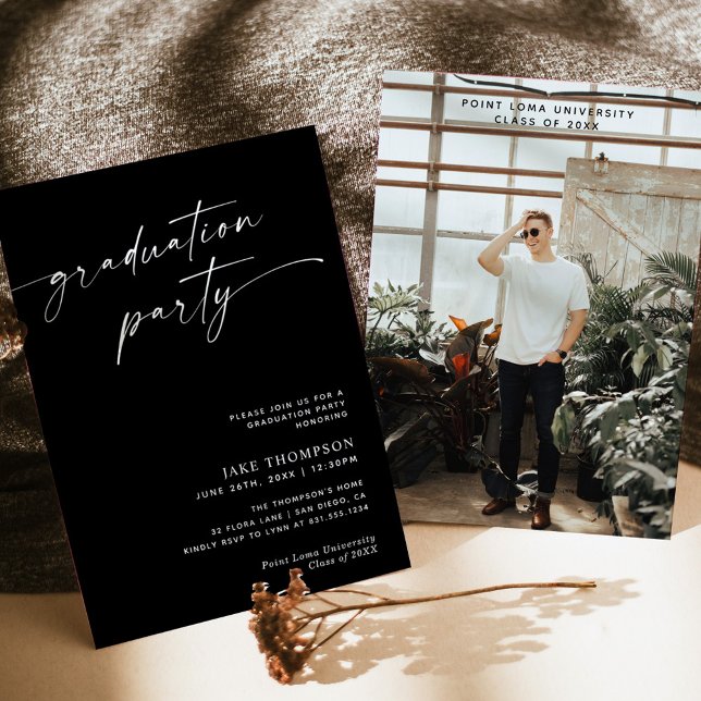 Modern Minimalist Graduation Party Invite (Creator Uploaded)