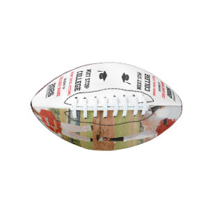 Modern Minimalist Graduation Senior Photo Baseball Football