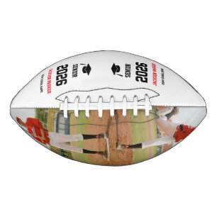Modern Minimalist Graduation Senior Photo Baseball Football