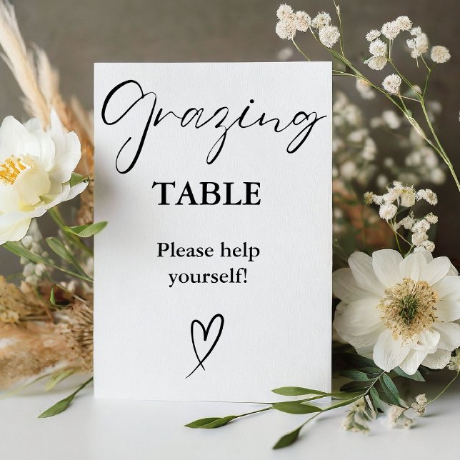 Modern Minimalist Grazing table Sign (Creator Uploaded)