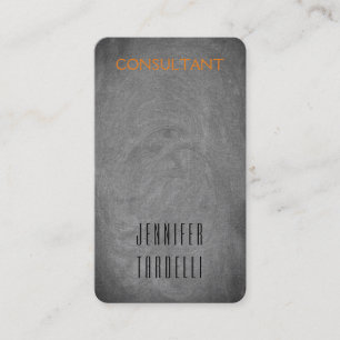 Modern Minimalist Grey Chalkboard Background Business Card