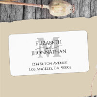 Modern minimalist Grey Monogram Wedding