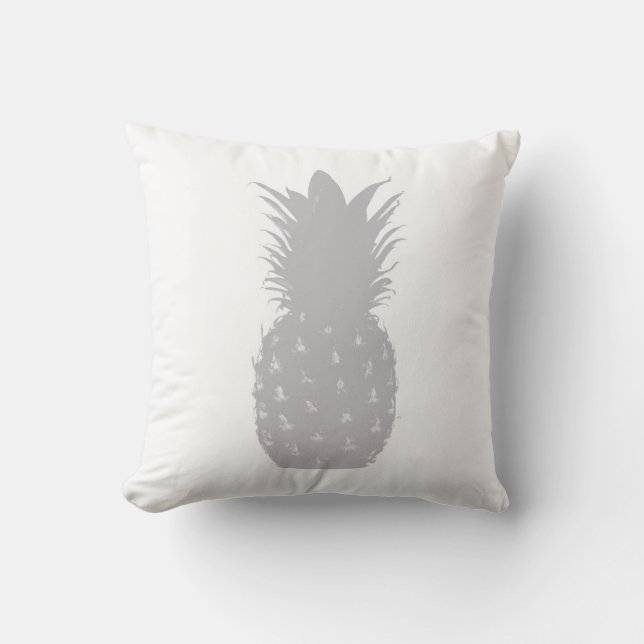 Modern Minimalist Grey Pineapple Cushion (Front)