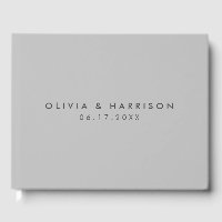 Modern Minimalist Grey Simple Wedding