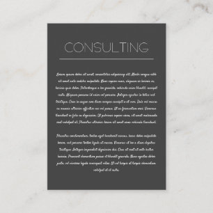 Modern Minimalist (Grey / White) Business Card
