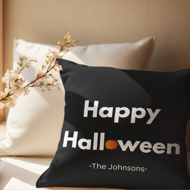 Modern Minimalist Halloween – Personalised Cushion (Creator Uploaded)