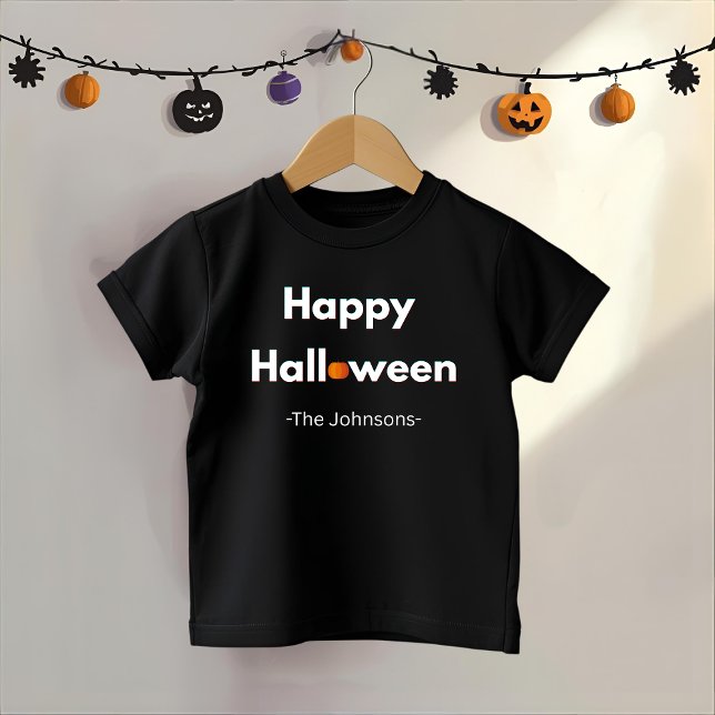 Modern Minimalist Halloween – Personalised Toddler T-Shirt (Creator Uploaded)