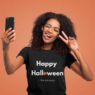 Modern Minimalist Halloween – Personalized T-Shirt