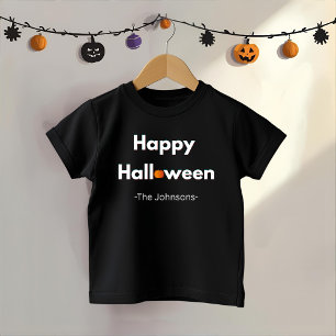 Modern Minimalist Halloween – Personalized Toddler T-Shirt