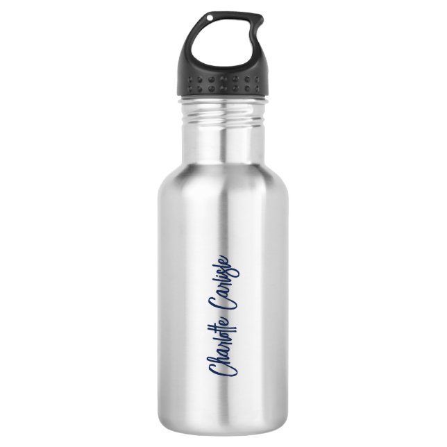 Modern Minimalist Hand Lettered Script 532 Ml Water Bottle (Front)