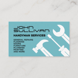 Modern minimalist handyman Business Card