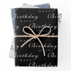 Modern Minimalist Happy Birthday Script