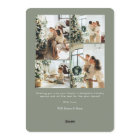 Modern Minimalist Happy Holidays Photo Collage