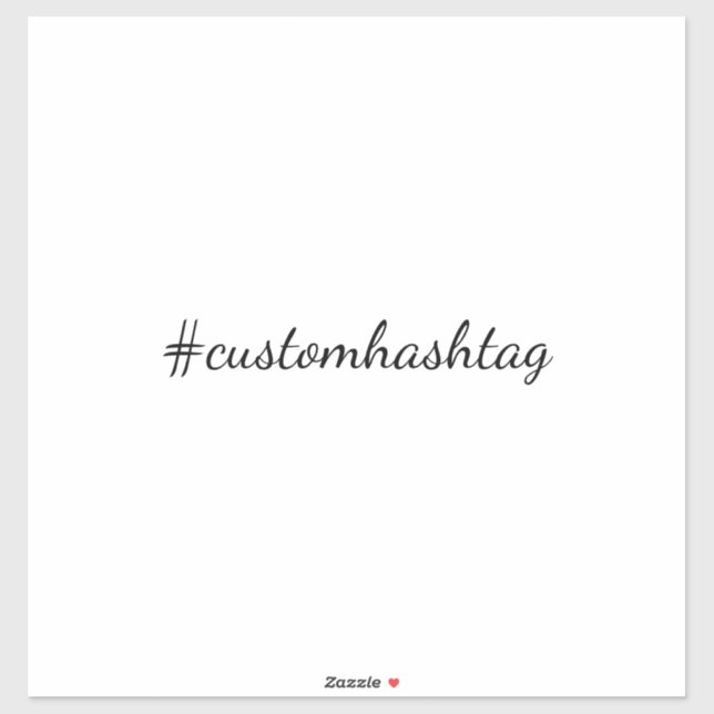 Modern Minimalist Hashtag Social Media Design (Sheet)