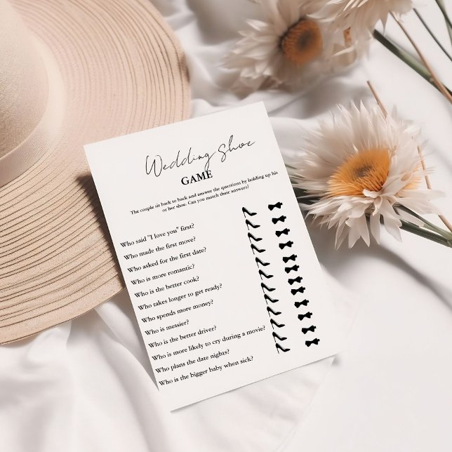 Modern Minimalist He Said She said Game card (Creator Uploaded)