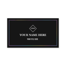 Modern Minimalist Holographic Border Professional
