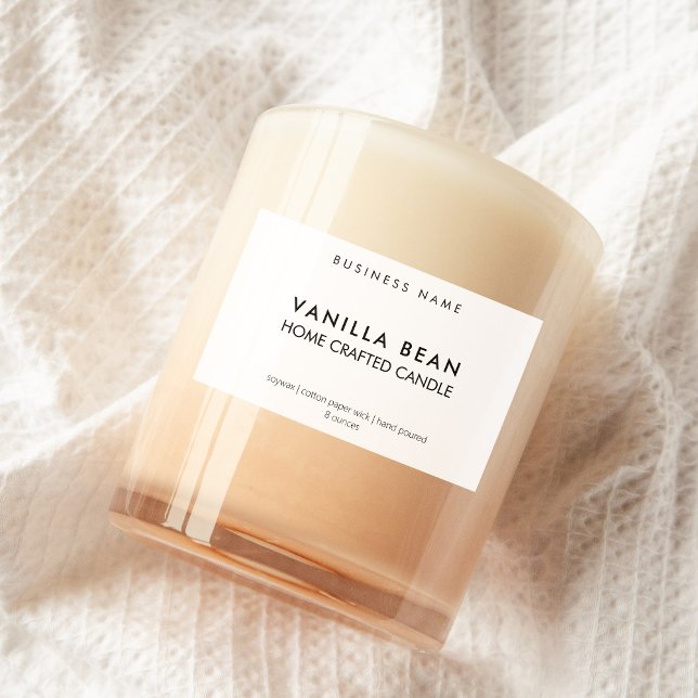 Modern Minimalist Homemade Candle Label (Creator Uploaded)