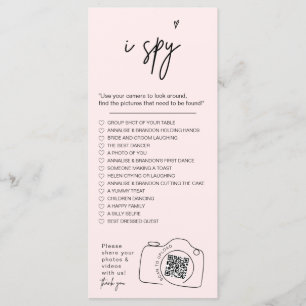 Modern Minimalist I spy wedding game Share photos  Menu