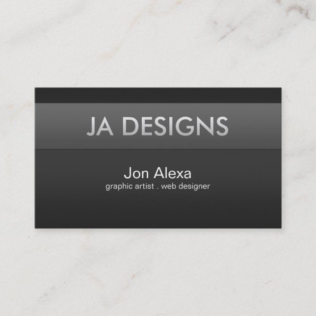 Modern Minimalist II Business Card (Front)