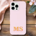 Modern Minimalist Initial Monogram iPhone 16 Pro Max Case<br><div class="desc">Create your own personalised iPhone Case with custom initial name in modern minimalist typography. Available in a variety of colours and styles.</div>