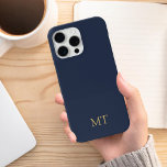 Modern Minimalist Initial Monogram iPhone 15 Pro Max Case<br><div class="desc">Minimalist Modern Initial Monogram Phone Case. Create your own personalised iPhone Case with custom initial name.</div>