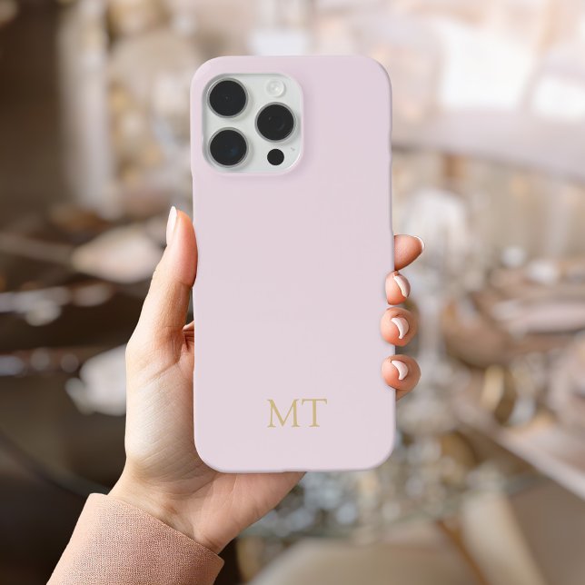 Modern Minimalist Initial Monogram Case-Mate iPhone Case (Creator Uploaded)