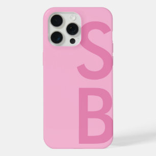 Modern Minimalist Initial Monogram iPhone 15 Pro Max Case