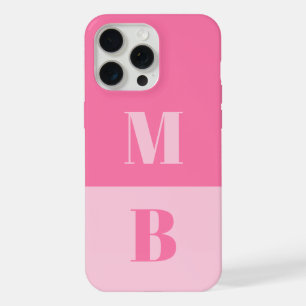 Modern Minimalist Initial Monogram iPhone 15 Pro Max Case