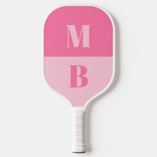 Modern Minimalist Initial Monogram Pickleball Paddle
