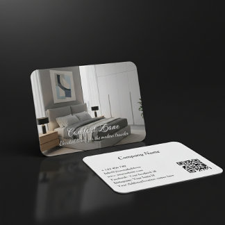 Modern Minimalist Interior Photo | Vacation Rental Business Card