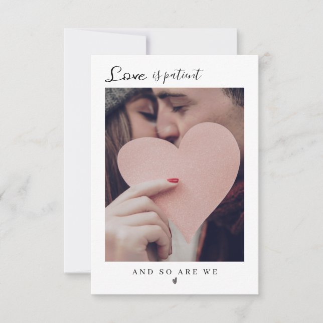 Modern Minimalist Invitation issued (Front)