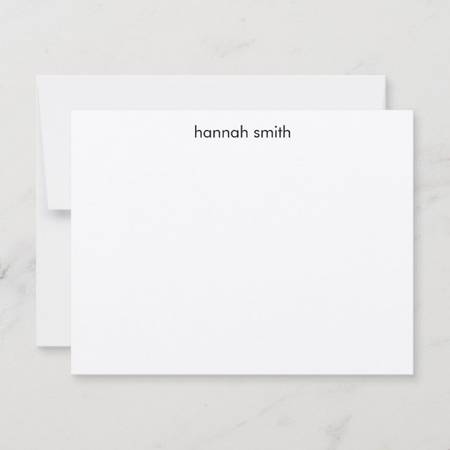 Modern Minimalist Kraft Card (Front)