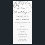 Modern Minimalist Laurel Branch Wedding Program Programme<br><div class="desc">Designed to co-ordinate with our Minimalist Haute Laurel wedding collection, this elegant wedding program features an elegant modern line art laurel and chic typography. Personalise it with your own details easily and quickly, simply press the customise it button to further re-arrange and format the style and placement of the text....</div>