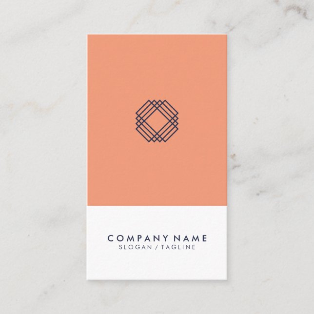 Modern Minimalist Layout Typography Logo Vertical Business Card (Front)