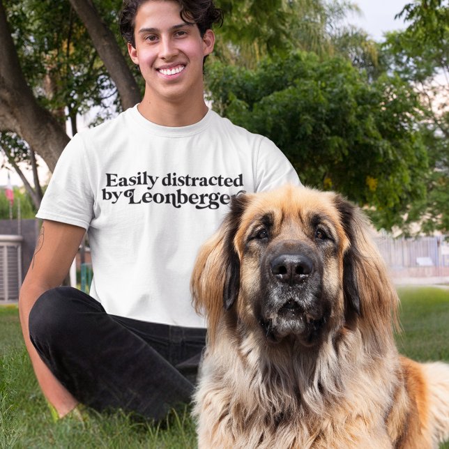 Modern MInimalist Leonbergers Dog Dad Dog Mum T-Shirt (Creator Uploaded)