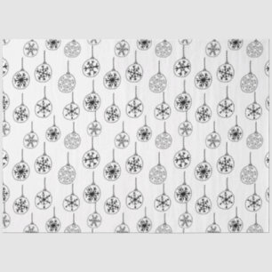 Modern Minimalist Line Drawing Ornaments Christmas Tissue Paper