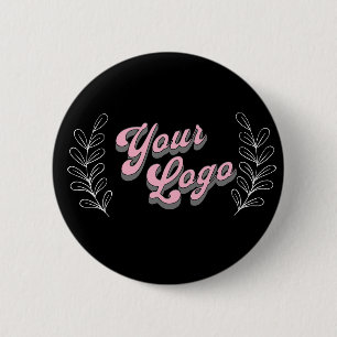 Modern Minimalist Logo 6 Cm Round Badge