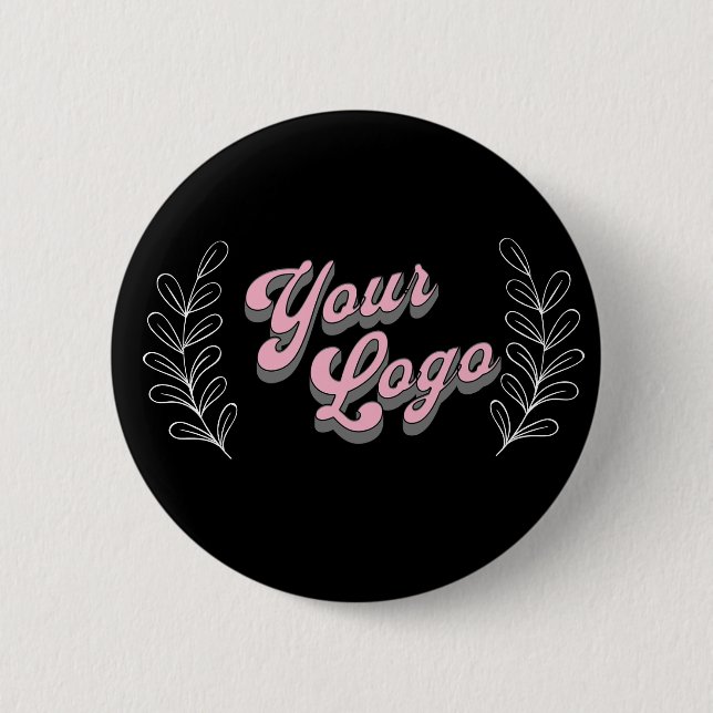 Modern Minimalist Logo 6 Cm Round Badge (Front)