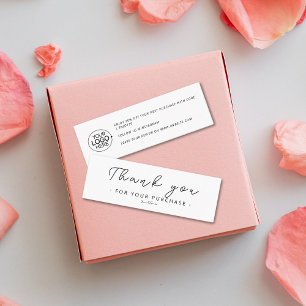 Modern Minimalist Logo Branding Thank You Insert