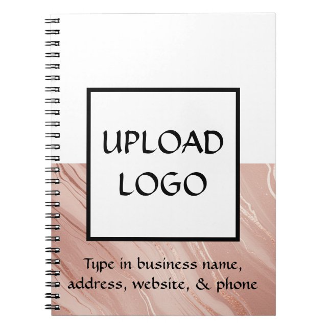 Modern Minimalist Logo Business Promotion Notebook (Front)