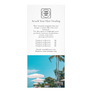 Modern Minimalist Logo Clean Business Marketing Rack Card