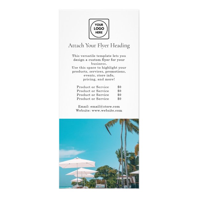 Modern Minimalist Logo | Clean Business Marketing Rack Card (Front)