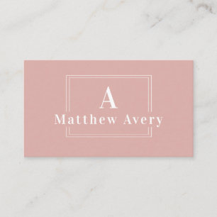 modern minimalist logo monogram business card