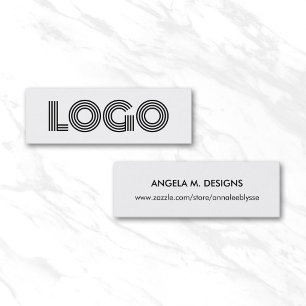 Modern Minimalist Logo Online Store Mini Business Card