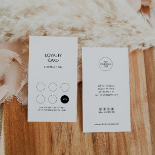 Modern Minimalist Loyalty Business Card