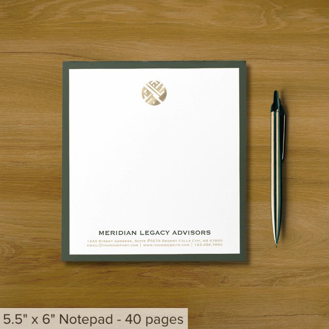 Modern Minimalist Luxury Business Notepad (Creator Uploaded)