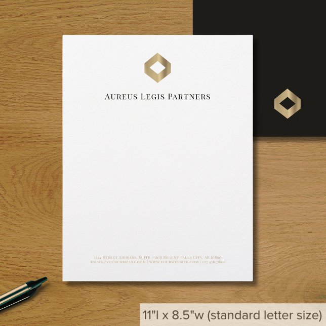 Modern Minimalist Luxury Custom Letterhead (Creator Uploaded)