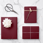 Modern Minimalist Maroon Burgundy Solid Colour Wrapping Paper Sheet<br><div class="desc">The Modern Minimalist Maroon Burgundy Solid Colour Wrapping Paper Sheets feature a deep, rich maroon burgundy hue, perfect for adding a touch of elegance and sophistication to your gift presentations. The solid colour and minimalist design make it versatile and suitable for any occasion, ensuring your gifts stand out with timeless...</div>