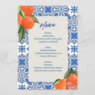 Modern Minimalist  Menu